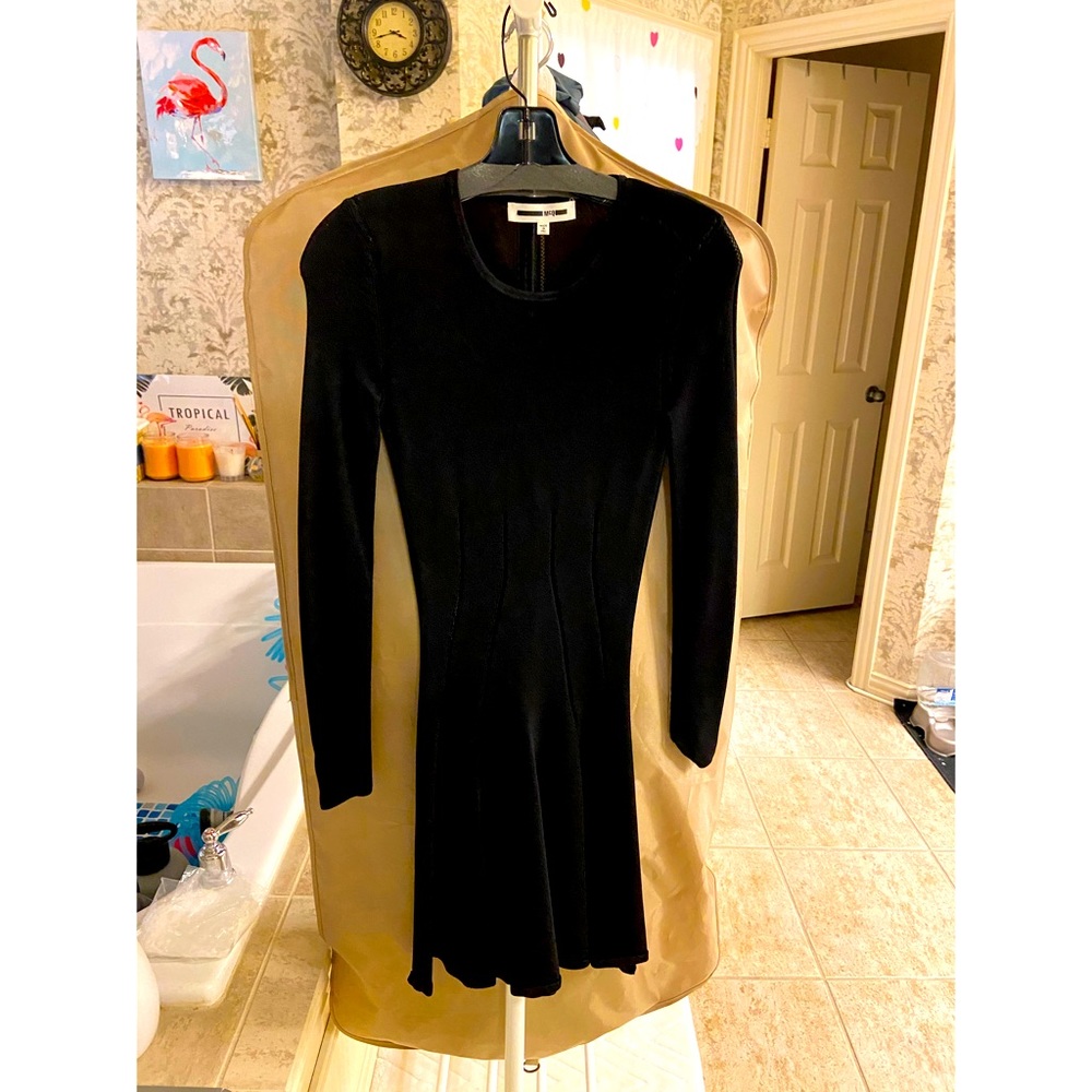 McQ black slim fit dress